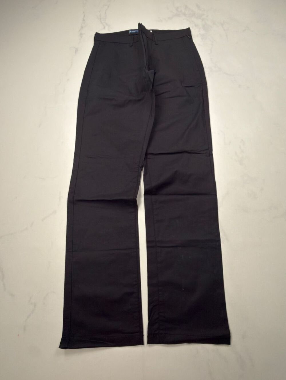 Old Navy Black Wide Leg Trousers 2000s Minimalist Straight Leg - Mens 32 x 32